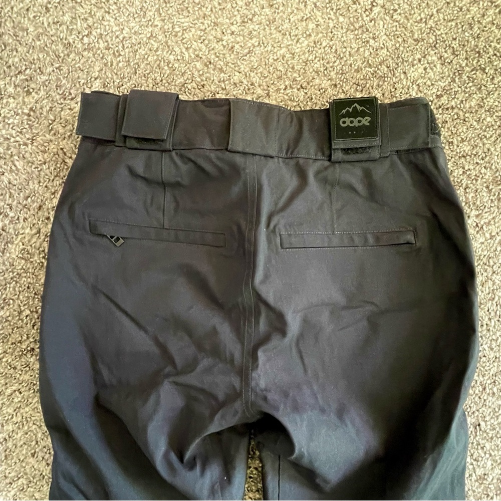 DOPE Women Black Breathable Ski Pants Outershell Waterproof Naturally Insulated - Picture 9 of 15
